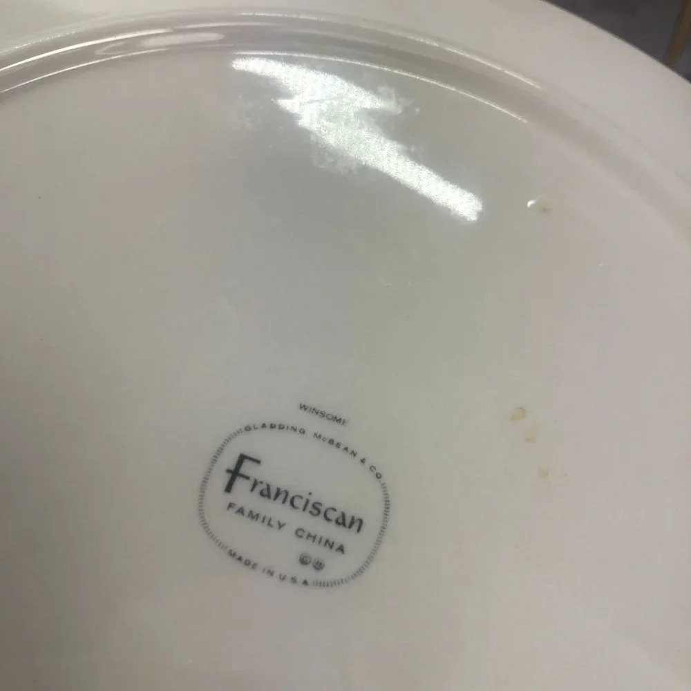 vintage Winsome by Franciscan set of two dinner plates cottagecore floral - Picture 6 of 7